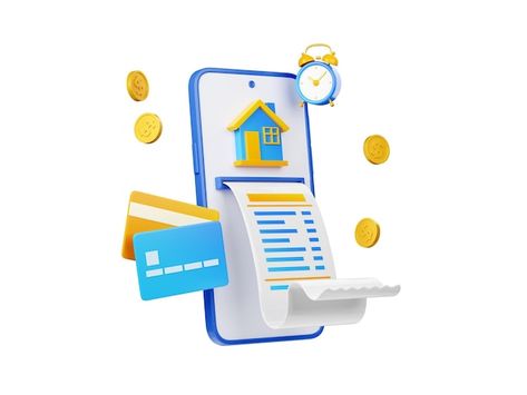 3d render house bills payment online inv... | Free Photo #Freepik #freephoto #payment-3d #transfer #mobile-bank #bill-payment Rendered Houses, Banks Ads, Easy Loans, Quick Loans, Instant Loans, Billing Software, Online Loans, Point Of Sale, Medical Billing