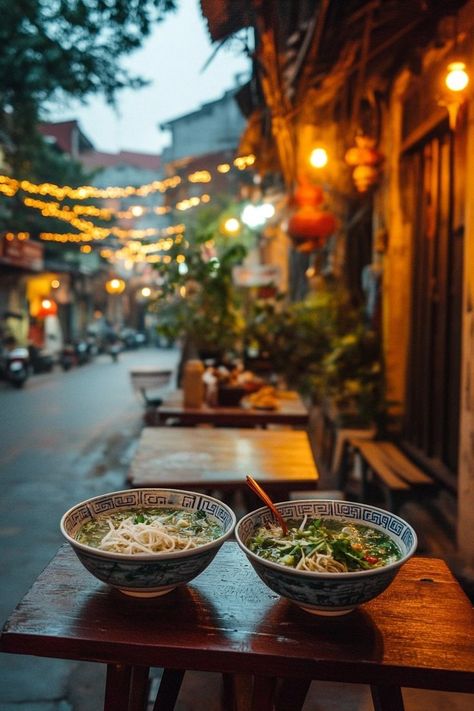 "Warm up with a bowl of delicious pho in Hanoi! 🍜This traditional Vietnamese soup is packed with fresh herbs, tender meat, and flavorful broth. 🌿🥢 #Pho #VietnameseFood #HanoiEats" Pho Vietnam, Vietnamese Soup, Vietnamese Pho, Tender Meat, A Little Life, Hanoi Vietnam, I Want To Travel, Vietnamese Recipes, East Asia