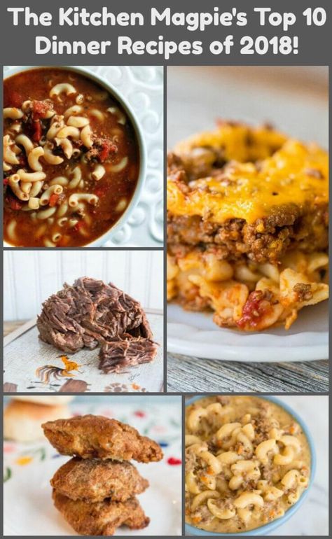 10 Dinner Recipes of 2018 Inexpensive Dinner Recipes, Group Recipes, Inexpensive Dinners, Easy Cheap Dinners, Popular Dinner Recipes, 10 Dinner, Best Dinner, Xmas Dinner, Candy Recipes Homemade