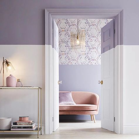 Lilac Living Room, Lilac Room, Lilac Bedroom, Lavender Room, Cleaning Painted Walls, Purple Interior, Purple Rooms, Timeless Decor, Up House