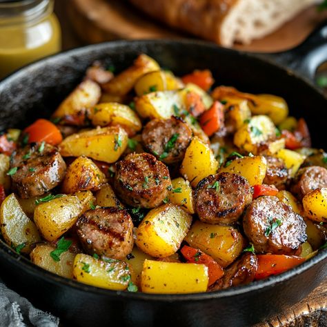 Venison sausage and potato skillet is a comforting and hearty dish that’s perfect for any meal. Air Fryer Venison, Venison Jerky Recipe, Sausage And Potatoes Skillet, Venison Sausage, Venison Jerky, Potato Skillet, Sausage Pasta Recipes, Venison Steak, Kielbasa Recipes