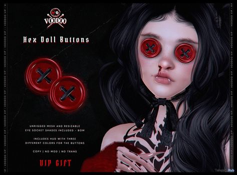 Sims 4 Voodoo Cc, Hair Ts4, Sims Aesthetic, Group Gifts, Creepy Dolls, Ts4 Cc, Cc Finds, Maxis Match, Sims 4 Mods