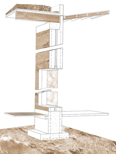 Rammed Earth                                                                                                                            More Earth Roof, Super Adobe, Building Green, Earth House, Rammed Earth Homes, Dome Homes, Architecture Contemporary, Architecture Residential, Rammed Earth Wall