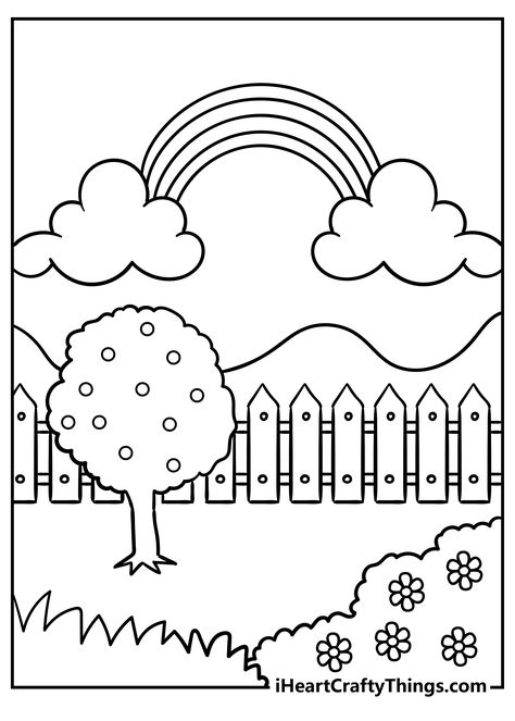 Blanket Background, Deviantart Pokemon, Kindergarten Coloring, Garden Coloring, Garden Coloring Pages, Garden Picture, Kindergarten Coloring Pages, Spring Coloring Pages, Summer Coloring Pages