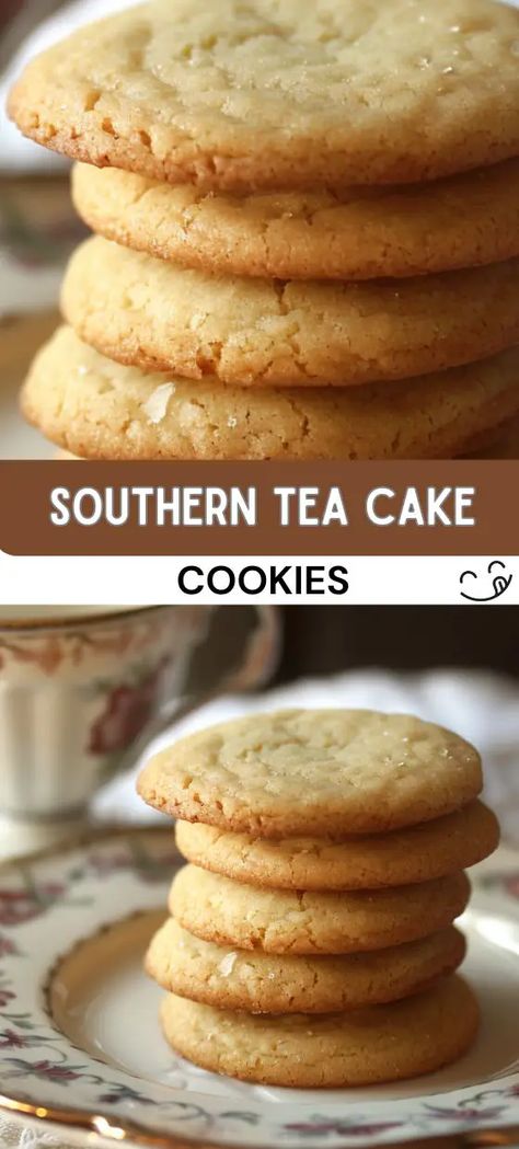 Southern Tea Cake Cookies Old Fashion Tea Cake Recipe, Tea Cake Cookie Recipe, Old Fashioned Tea Cakes, Tea Cakes Southern, Southern Tea, Tea Cake Cookies, Heritage Recipes, Chocolate Cobbler, Tea Cakes Recipes