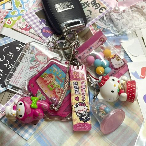 Phone Charms, Hello Kitty Items, Cute Keychain, Cute Little Things, Auto Accessories, Cute Charms, Phone Charm, Cute Stuff, My Aesthetic