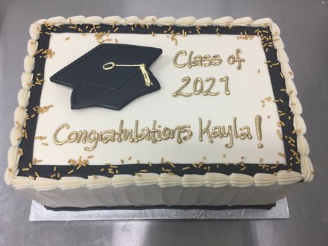 Graduation Sheet Cake Ideas High School, Grad Sheet Cake, Simple Graduation Cakes, Graduation Sheet Cakes, College Graduation Cakes, Nurse Grad Parties, Grad Cakes, Graduation Cake Designs, Kindergarten Graduation Party