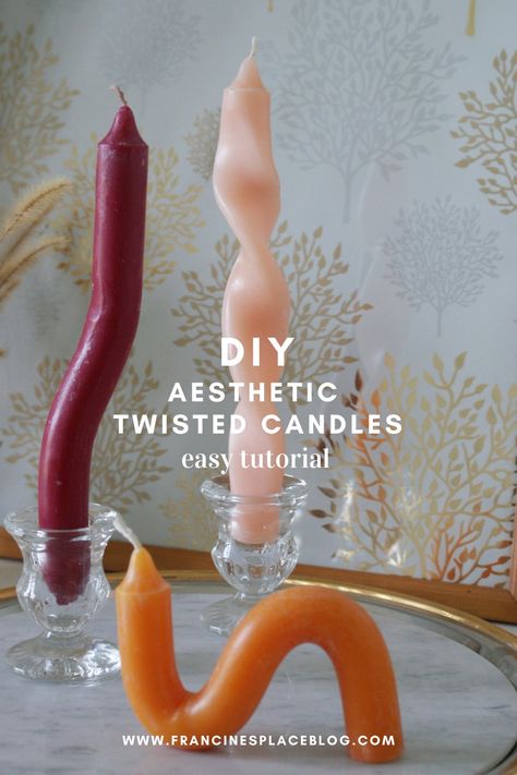 Bendy Candles, Idea Craft, Twisted Candles, Candle Tutorial, Seashell Candles, Long Candles, Candles Diy, Shell Candles, Diy Aesthetic