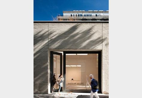 TateHindle Caruso St John, Gagosian Gallery, Hair Salon Interior, Shop Facade, Modern Cupboard Design, Storefront Design, Showroom Interior Design, London Architecture, Shop Fronts