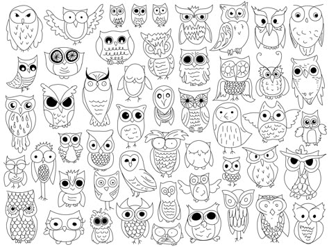 Owl Doodles, Doodle Birds, Owl Drawings, Owl Doodle, Doodle Wallpaper, Owl Pattern, Shrinky Dink, Owls Drawing, Doodles Zentangles