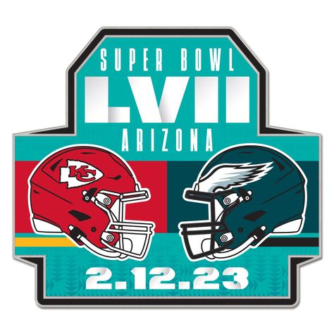 Kansas City Chiefs vs. Philadelphia Eagles WinCraft Super Bowl LVII Matchup Collector's Pin Eagles Vs Chiefs, Philadelphia Eagles Super Bowl, Philadelphia Eagles Logo, Eagles Super Bowl, Custom Made Shirts, Nfl Logo, Nfl Season, Best Fan, Basketball Girls