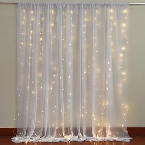 Most Attractive Christmas lighting decorations 2023 Holiday Lights Outdoor, Tulle Backdrop, Led Curtain Lights, Christmas Fairy Lights, Outdoor Fairy Lights, Moon Fairy, Led Curtain, Light Backdrop, Christmas Lighting