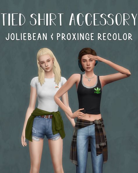 Ts4 Cc Accessory Shirt, Sims 4 Cc Hoodie Accessory, Sims 4 Cc Flannel Accessory, Sims 4 Hoodie Accessory, Sims 4 Cc Shirt Accessory, Sims 4 Tied Shirt, Sims 4 Tie Accessory, Sims 4 Flannel Cc, Hoodie Tied Around Waist