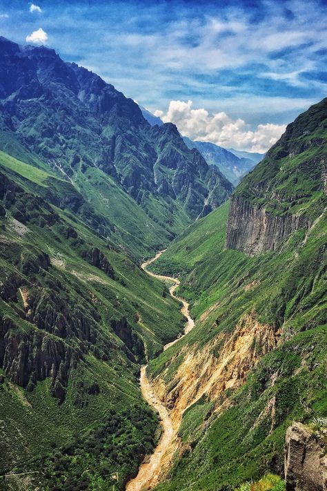 Colca Canyon in Peru. Second deepest canyon in the world. Colca Canyon Peru, Peru Scenery, Peru Honeymoon, Peru Landscape, Peru Nature, Peru Photography, Backpacking Peru, Colca Canyon, Peru Vacation