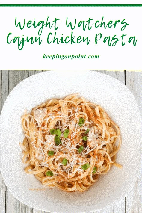 Cajun Chicken Pasta – Weight Watchers Weight Watchers Cajun Chicken Pasta, Chicken Pasta Meals, Weight Watchers Pasta Recipes, Weight Watchers Pasta, Instapot Recipes Chicken, Pasta Meals, Ranch Pasta, Weight Watchers Chicken, Weight Watcher Dinners