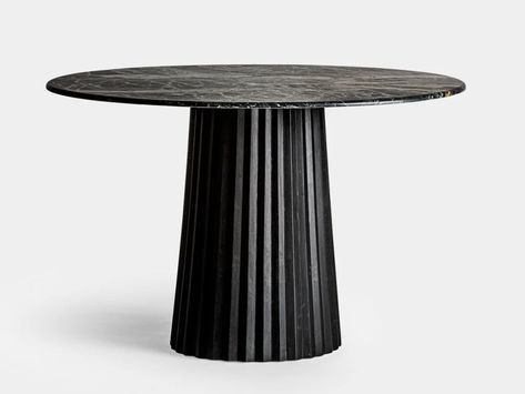 Round mango and marble table PLISSÉ WOOD | Table by Vical Home Mango Wood Dining Table, Marble Tables Design, Round Marble Dining Table, Bar Design Awards, Marble Tray, Marble Dining, Dining Table Design, Dining Table Marble, Estilo Art Deco