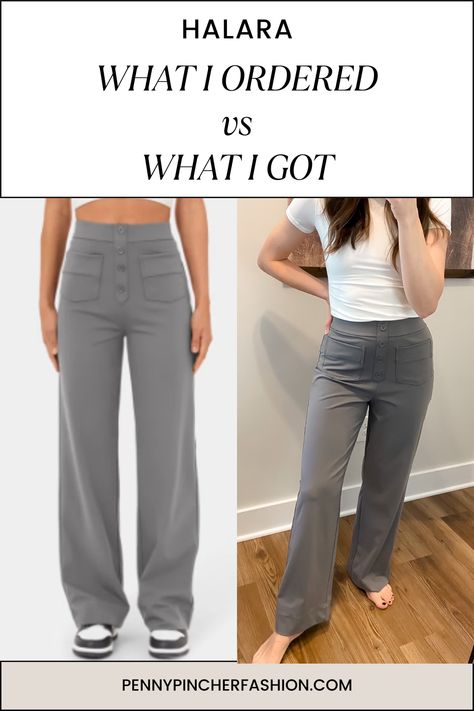 halara review of their pants Halara Pants Outfit Work, Halara Wide Leg Pants Outfit, Halara Outfits, Halara Pants Outfit, Brown Pants Outfit, Pants Outfit Work, Outfits For Petite, Halara Pants, Penny Pincher Fashion