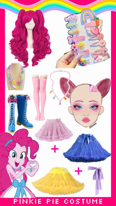 #halloween #autumn #boo #scary #pinkiepie #costume #mlp #mylittlepony Pinkie Pie Costume, Pie Costume, Pinkie Pie Cosplay, Mlp Cosplay, Halloween Autumn, Halloween Inspo, Pinkie Pie, Halloween Outfits, Do More