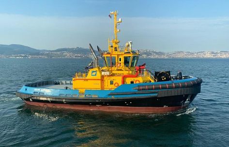 One of the latest azimuth stern tugs at SAAM Towage El Salvador, 𝙎𝘼𝘼𝙈 𝘼𝙘𝙖��𝙭𝙪𝙖𝙡. Designed by Robert Allan Ltd., built by UZMAR Shipyards in Turkey, along with SAAM Centzunat Acaxual will be deployed to provide services at the Energía del Pacífico LNG terminal in El Salvador. #robertallan #robertallanltd #uzmar #uzmarshipyards #saamtowage #saamtowageelsalvador #maritimephotography #elsalvador #acajutla #lngterminal #maritimephotos #tugboatsdaily #tugboat #tug Acajutla, Time Photography, Panama Canal, Tug Boats, Central America, Firefighter, Sailing