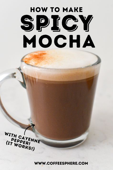 Spicy Mocha Recipe, Mexican Mocha Coffee Recipe, Spicy Coffee Recipe, Mexican Mocha Recipe, Mexican Mocha Coffee, Mexican Coffee Recipe, Cafe Truck, Easy Coffee Drinks Recipes, Mocha Coffee Recipe