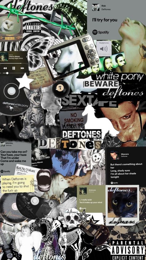 deftones #deftone #deftonesshuffle #vintage #vibes #music #wallpaper Deftones Songs, Deftones White Pony, Rock Band Posters, Scary Wallpaper, Gothic Wallpaper, Iconic Album Covers, Band Wallpapers, Car Inspiration, Hippie Wallpaper