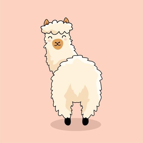 Alpaca Doodle, Lama Cartoon, Llama Cartoon, Alpaca Cartoon, Alpaca Drawing, Cartoon Llama, Queen Drawing, Alpaca Farm, Llama Drama