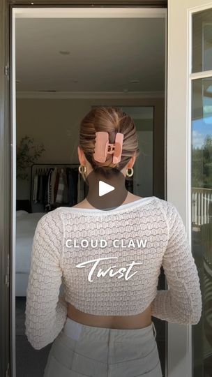 Hair Half Back, Claw Clip Medium Hair, Neck Grab, Section Hair, The Teeth, Twist Hair, A Ponytail, Updo Hairstyles, The Claw