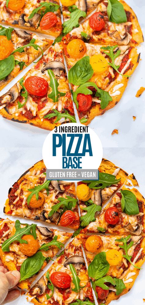 Vegan Pizza Sauce, Gluten Free Pizza Base, Healthy Homemade Pizza, Pizza Base, Easy Homemade Pizza, Pizza Sauce Homemade, Homemade Gluten Free, Pizza Recipes Homemade, Vegan Gluten Free Recipes