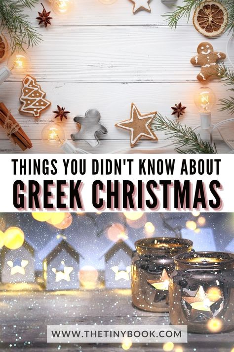 Greek Christmas Traditions, Greek Christmas Food, Greek Christmas Decorations, Mediterranean Christmas Decor, Greek Orthodox Christmas, Yule Christmas Decorations, European Christmas Decor, Mediterranean Christmas, Greek Christmas Recipes