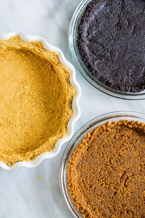 Butter Cookie Pie Crust, Crusts For Cheesecakes, Best Cheesecake Crust, Oreo Crumb Crust, Chocolate Cookie Crumb Crust, Crumb Crust For Pie, Chocolate Cookie Crust Recipe, Chocolate Cookie Pie Crust, Crust For Cheesecake