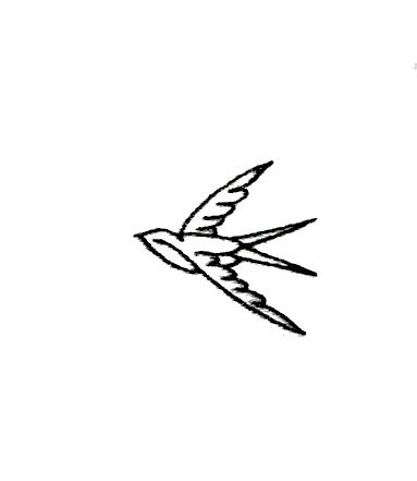 Swallow Flash Tattoo, Swallow Tattoo Simple, Bird Stick And Poke, Bird Tattoo Simple, Swallow Drawing, Barn Swallow Tattoo, Simple Bird Tattoo, Minimal Tattoo Designs, Minimal Tattoo Ideas