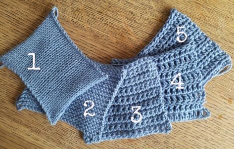 Yarn use in knitting versus crochet Crochet Vs Knit, Chunky Yarn Crochet Pattern, Bulky Yarn Crochet, Bulky Yarn Patterns, Best Knitting Patterns, Knitting Short Rows, Toddler Scarf, Finger Knitting Projects, Chunky Crochet Blanket Pattern