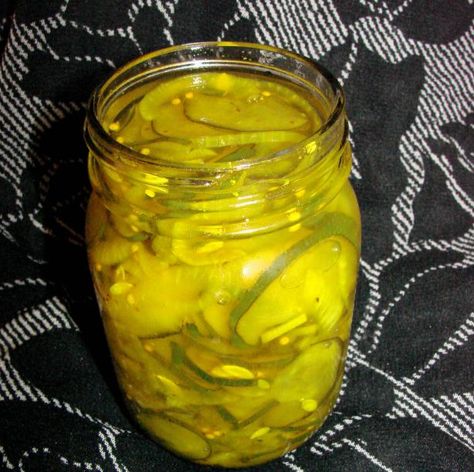 Microwave Bread & Butter Pickles from Food.com: My mother-in-law sent this to Tod and I.  Can't wait to try it!  								My mom just gave me this recipe so I haven't tried it but she said the pickles are delicious.  Microwave Bread & Butter Pickles Microwave Pickles Recipe, Homemade Bread And Butter Pickles Recipe, Bread And Butter Pickles Recipe, Bread N Butter Pickle Recipe, Sugar Free Recipe, Microwave Bread, Bread And Butter Pickles, Pressure Canning Recipes, Butter Pickles