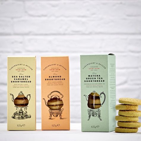 Briggs & Co. Design on Instagram: “Our latest @cartwright_butler packs have arrived ☕️ #putthekettleon #packagingdesign #biscuits #shortbread #matcha” Shortbread Packaging, Cookie Packaging Ideas, Biscuits Packaging, Caramel Shortbread, Shortbread Biscuits, Shortbread Cookie, Cookie Packaging, Packaging Ideas, Co Design