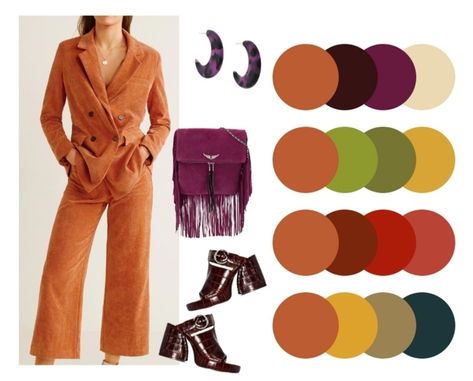 Rust Colour Combination, Outfit Color Combinations, Combination Outfit, Autumn Color Palette Fashion, Vintage Street Fashion, Colour Combinations Fashion, Color Combos Outfit, Traditional Blouse Designs, Color Blocking Outfits