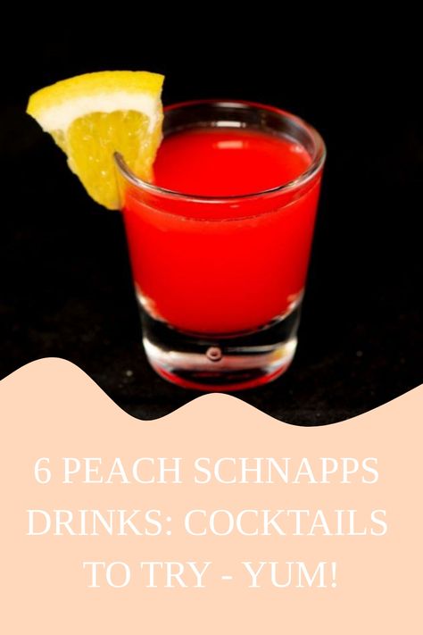 So, here we are going to go through all things peach schnapps - and the perfect peach schnapps drinks that you can go for to liven up your evening, or to enjoy casually. We’d say that peach schnapps i Shots With Peach Schnapps, Peach Snapps Drinks Recipes, Peach Schnapps Drinks Recipes, Schnapps Drinks, Drinks With Grenadine, Peach Schnapps Drinks, Peach Beer, Easy Shot Recipes, Ginger Ale Drinks