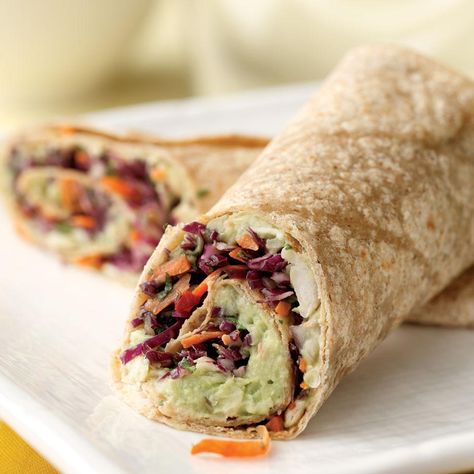 Creamy Avocado & White Bean Wrap White Bean Wrap, Bean Wrap, Avocado Wrap, Lunch Wraps, Work Lunch, White Bean, Wrap Recipes, White Beans, Macadamia