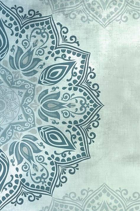 Bohemian Design Pattern, Zen Poster, Fleurs Art Nouveau, Mandala Wallpaper, Ornamental Design, Arte 8 Bits, Blue Mandala, Mandala Stencils, Islamic Art Pattern