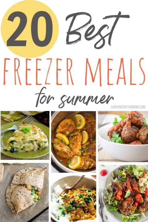 Simple freezer meals for summer that incorporate bright, fresh flavors- that you can make ahead of time! Meals For Summer, Summer Casseroles, Meals For Families, Summer Dinner Ideas, Best Freezer Meals, Freezer Dinners, Freezer Food, Freezer Friendly Meals, Freezable Meals