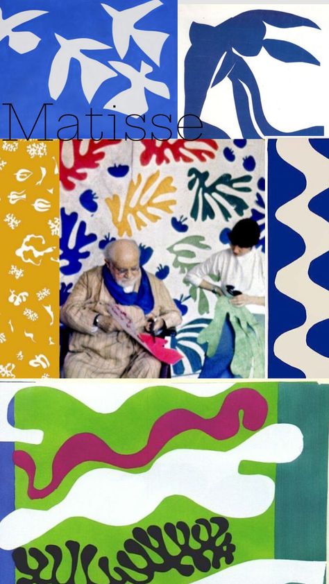 Matisse #matisse #art #colourful #papercut #20thcentury #collageart #aesthetic Matisse Cutouts, Art Colourful, Matisse Art, Art Lessons, Collage Art, Fine Art, Collage, Art