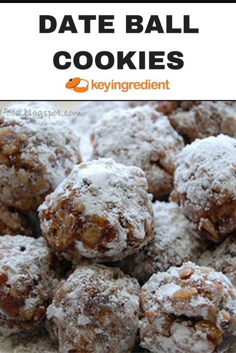 Rolled Date Cookies, Date And Walnut Cookies, Chopped Dates, Date Walnut Cookies, Date Roll Cookies, No Bake Date Balls, Date And Nut Cookies, Cookies With Dates, Date Filled Cookies