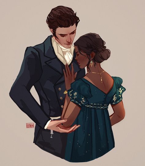 Bridgerton Fanart, Bridgerton Art, Kate And Anthony, The Bridgertons, Anthony Bridgerton, Tv Show Couples, Julia Quinn, Queen Charlotte, Enemies To Lovers