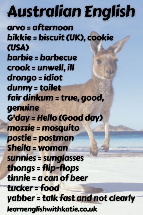 Australian Accent Pronunciation, Australian Slang Words, Australia Fun Facts, Australian Slang, Australian Culture, Australian Accent, Australian English, Throwback Photos, Sms Language