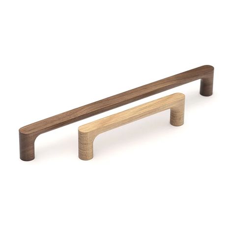 Manzoni 10 1/16" Center to Center Bar Pull | Wayfair Wood Pulls Kitchen, Shaker Cabinet Pulls Oak, Minimal Cabinet Pulls, Wood Kitchen Pulls, Walnut Cabinet Pulls, Wood Hardware Kitchen, Wood Cabinet Hardware Kitchen, Wood Cabinet Hardware, Wood Cabinet Pulls