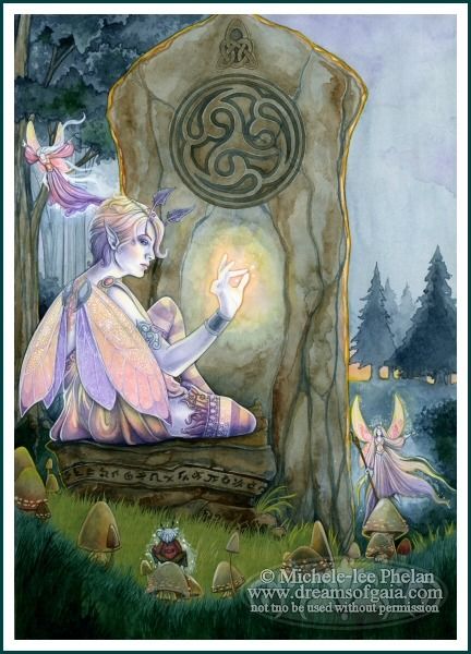 The Music of Dawn by Michele-lee Phelan Sidhe Faeries, Fairy Music, Celtic Fairy, Fae Art, Ancient Ireland, Celtic Mythology, Fairy Pictures, Beltane, Fairy Art