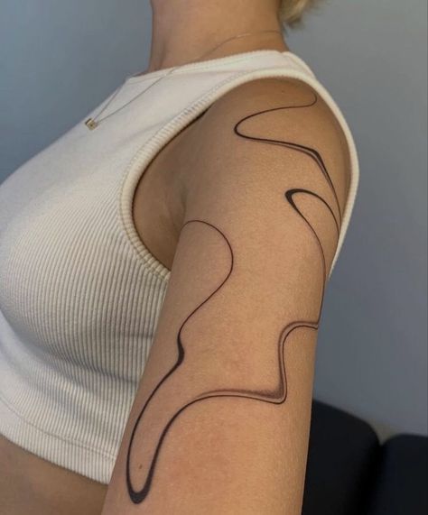 Line Tattoo Arm, Tasteful Tattoos, Discreet Tattoos, Dainty Tattoos, Subtle Tattoos, Time Tattoos, Elegant Tattoos, Abstract Tattoo, Little Tattoos