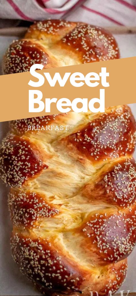 Sweet Yeast Dough, Egg And Bread Recipes, Sweet Bread Recipe, Best Homemade Bread Recipe, Honey Bread, Yeast Dough, Bread Breakfast, Holiday Bread, Tea Bread