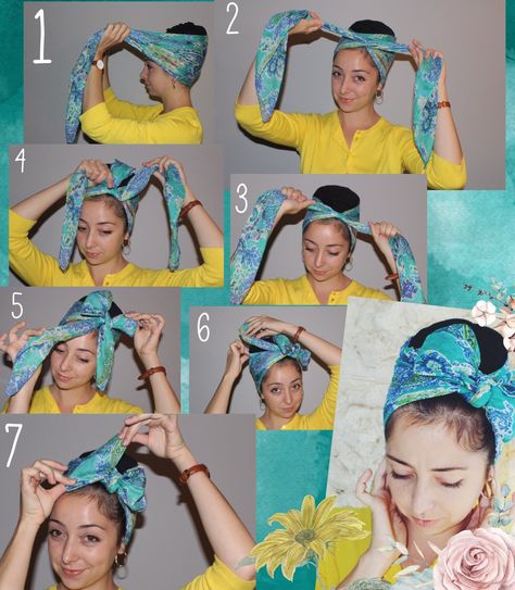 Easy turban-bow tutorial! Big Messy Buns, Head Wrapping, Head Scarf Tutorial, Diy Baby Bows, Hair Everyday, Turban Tutorial, Chemo Care, Head Scarfs, Headwrap Tutorial