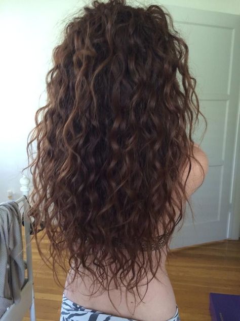 perfect volume, length, texture Brunette Perm Long Hair, Lose Perm Long Hair, Brunette Perm, Tight Perm, Perm Ideas, Perm Curls, Wavy Perm, Long Hair Perm, Spiral Perm