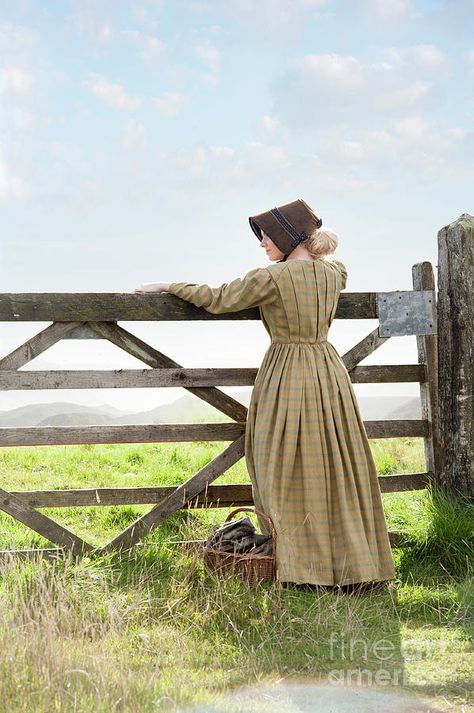 Young Victorian Woman Leaning On A Farm Gate Photograph by Lee Avison Victorian Aesthetic Girl, Prairie Aesthetic, Picture Story Prompts, Farm Women, Victorian Fashion Dresses, Farm Gate, Farm Lifestyle, Past Lives, Period Outfit